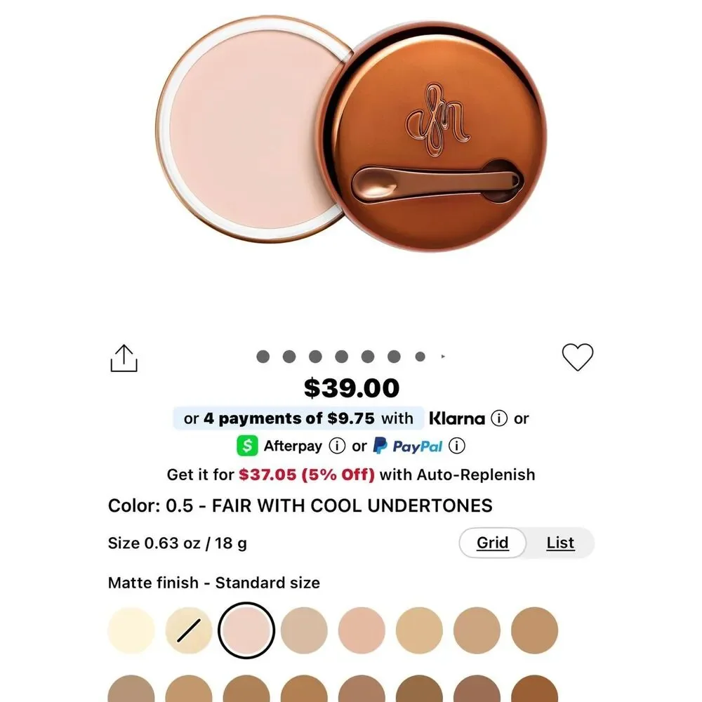 Danessa Myricks Beauty Yummy Skin Fair Cool Undertones Balm Powder Tinted 0.5